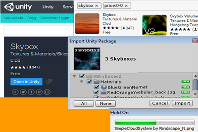 Descargando-Skybox-De-Unity-Asset-Store